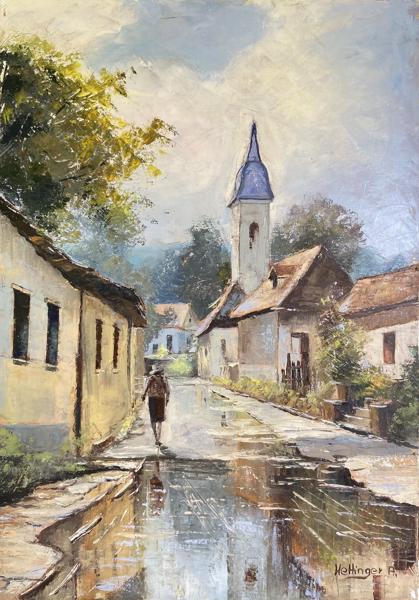 Eső után (70x50cm)<br/>Olaj vászon<br/>A kép: 130 000 Ft<br/><br/><button onclick='sendEmail()' style='background-color: #333; color: white; border: none; padding: 10px 20px; text-align: center; text-decoration: none; display: inline-block; font-size: 16px; margin: 4px 2px; cursor: pointer;'>Kapcsolatfelvétel</button>