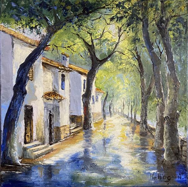 Nyári zápor (40x40 cm)<br/>Olaj vászon<br/><br/><button onclick='sendEmail()' style='background-color: #333; color: white; border: none; padding: 10px 20px; text-align: center; text-decoration: none; display: inline-block; font-size: 16px; margin: 4px 2px; cursor: pointer;'>Kapcsolatfelvétel</button>