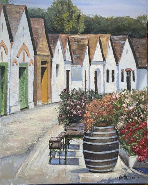 Villányi pincesor (50x40 cm)<br/>Olaj, vászon<br/><br/><button onclick='sendEmail()' style='background-color: #333; color: white; border: none; padding: 10px 20px; text-align: center; text-decoration: none; display: inline-block; font-size: 16px; margin: 4px 2px; cursor: pointer;'>Kapcsolatfelvétel</button>